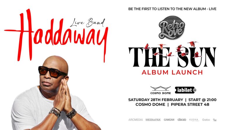 Haddaway lansează la București noul album ”The Sun” (Dr. Alban invitat special)